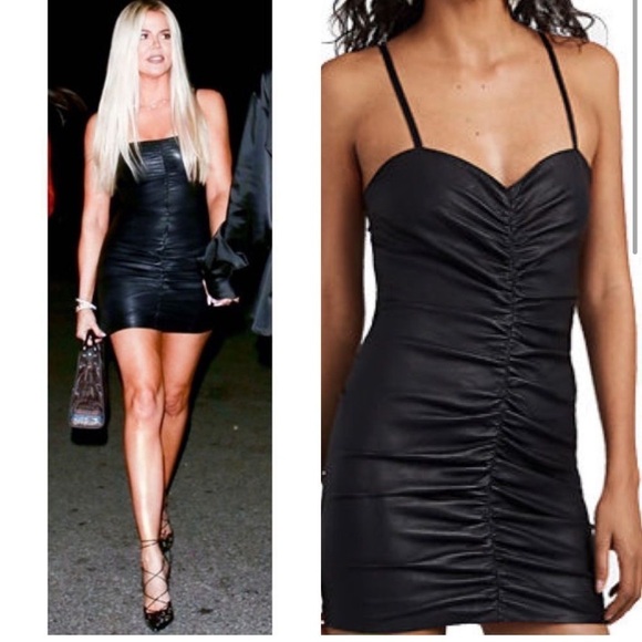 Sprwmn Los Angeles leather dress NWT xs - Picture 4 of 12